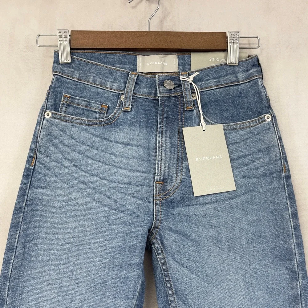 Everlane High Rise Skinny Jeans Womens 23 Stretch Minimalist Indie‎ Clean Girl